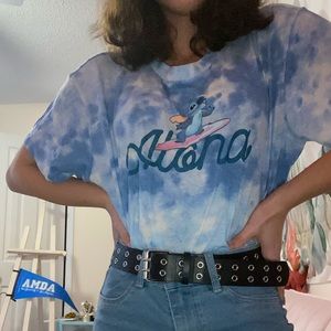 Stitch tie dye tee shirt!
